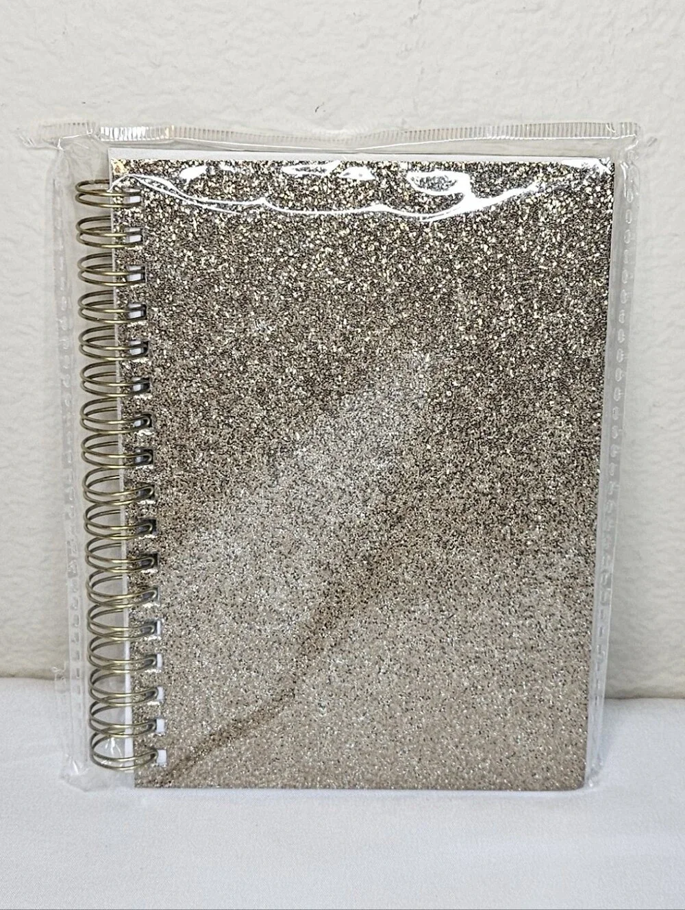 Glitter Spiral Notebook | Gold or Silver | Mini Journal | 4.25